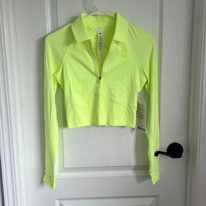 🆕 Lululemon Half-Zip Long Sleeve Golf Polo Cropped Size 4